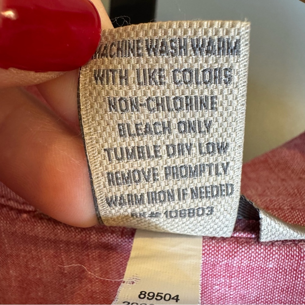 Duluth Trading Co Red Cotton Pullover Tunic Shirt‎ Women’s L - Picture 9 of 12